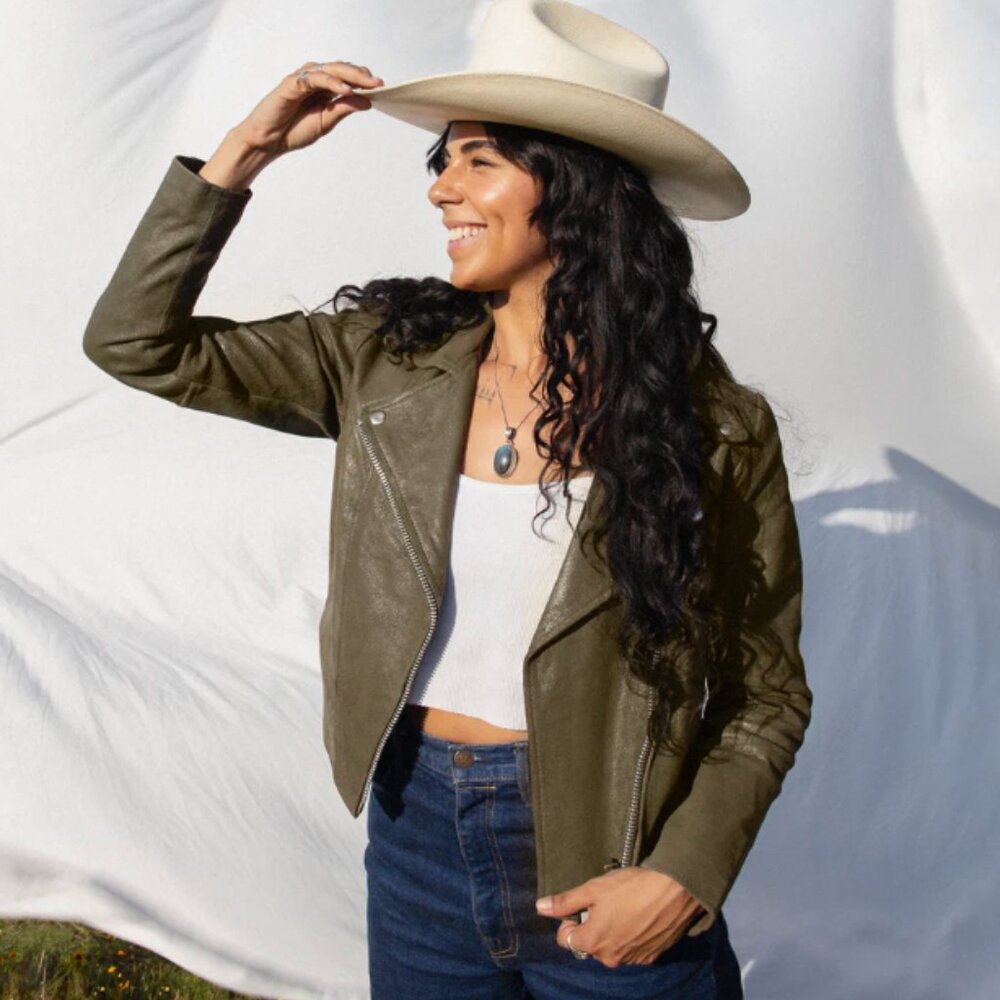 Understated Leather Moto Jacket - image 7